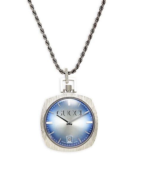 gucci watch pendant necklace